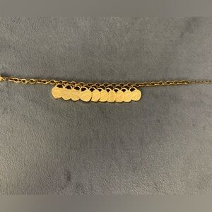 Upcycled Stainless Steel Gold Multi Heart Charm Bracelet